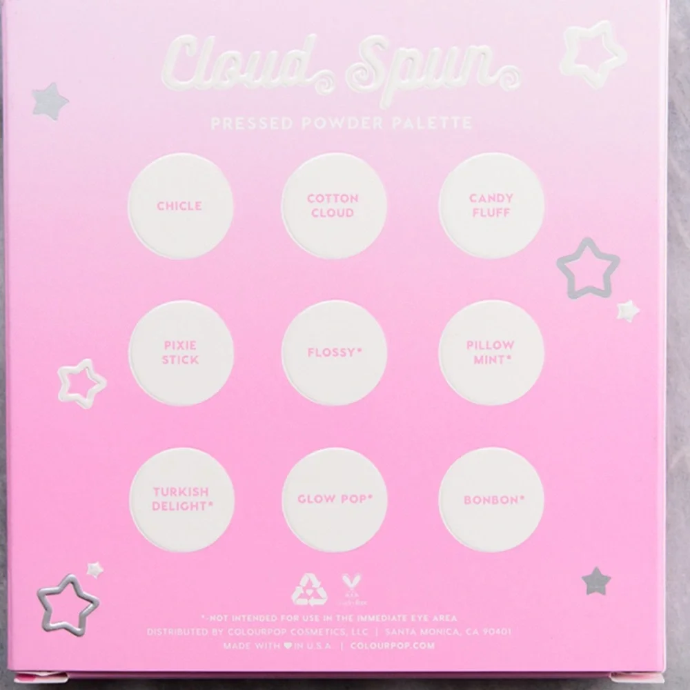 ColourPop Cloud Spun 9-Pan Pressed Powder Palette NIB